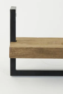 Light & Living Wandplank Maddison Mangohout Donkerbruin 120cm