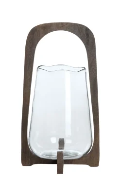 Light & Living Windlicht Anosy Donkerbruin L