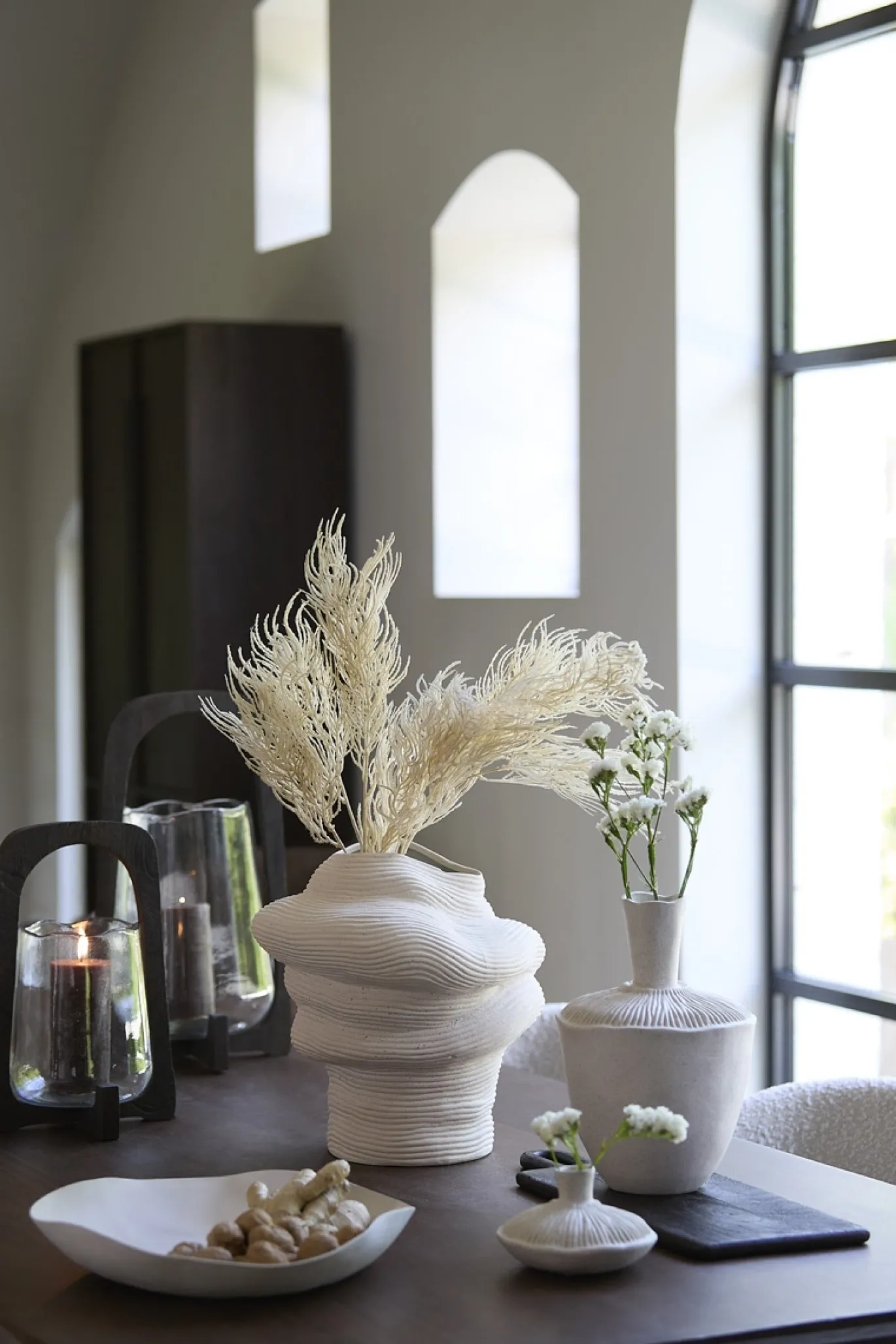 Light & Living Windlicht Anosy Donkerbruin L