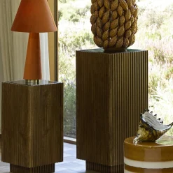 Light & Living Zuil Gatura Bruin/Glas 60cm