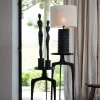 Light & Living Zuil Pano Set van 2 Rond Donker Brons 80+100cm