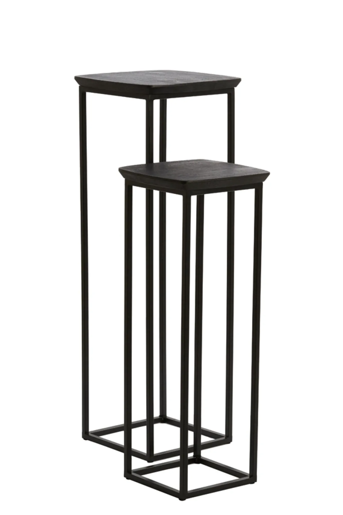 Light & Living Zuil Quenza Zwart Set van 2