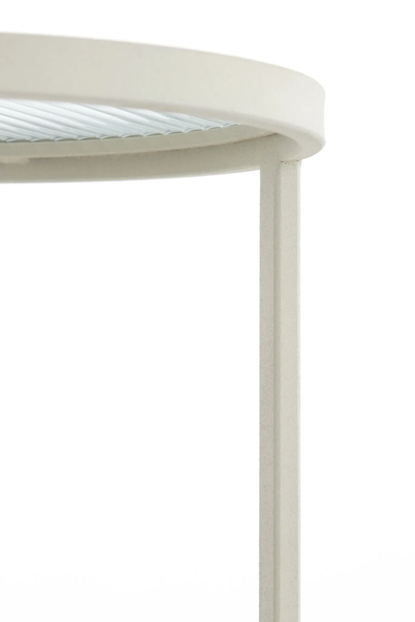 Light & Living Zuil Retiro Rib Glas/Crème 60cm