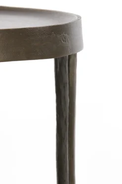 Light & Living Zuil Tobias Set van 2 Rond Donkerbruin 80+100cm