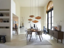 Light & Living Zuil Tobias Set van 2 Rond Zwart 80+100cm