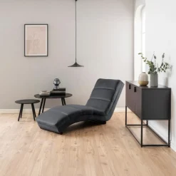 Ligstoel Wikra Donkergrijs - Giga Living