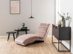 Ligstoel Wikra Dusty Rose - Giga Living