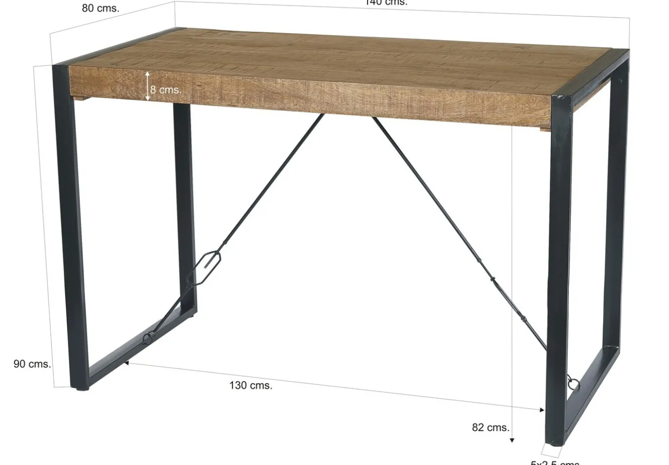 Livingfurn Bartafel Nairobi 140cm