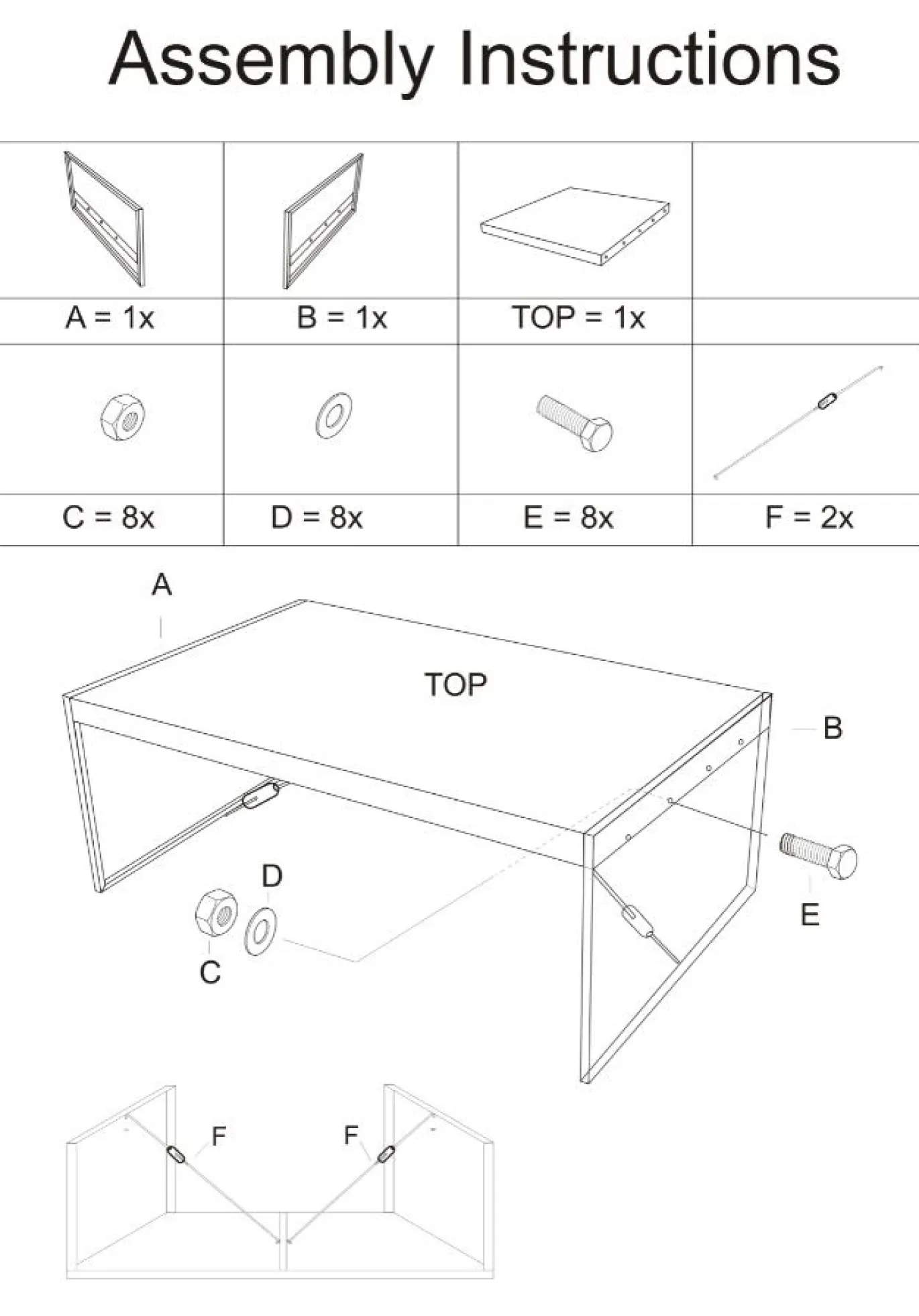 Livingfurn Bartafel Norris Mangohout Zwart 140cm