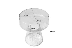 Livingfurn Bijzettafel Brix Bo Clear 37cm