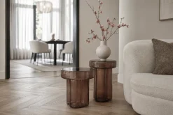 Livingfurn Bijzettafel Brix Lio Smoke Brown 37cm