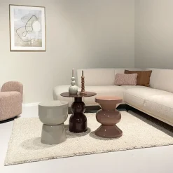 Livingfurn Bijzettafel Brix Wes Rust Rond