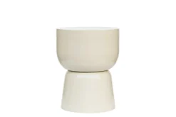 Livingfurn Bijzettafel Brix Kian Off White Rond