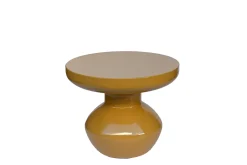 Livingfurn Bijzettafel Brix Lou Mustard Rond