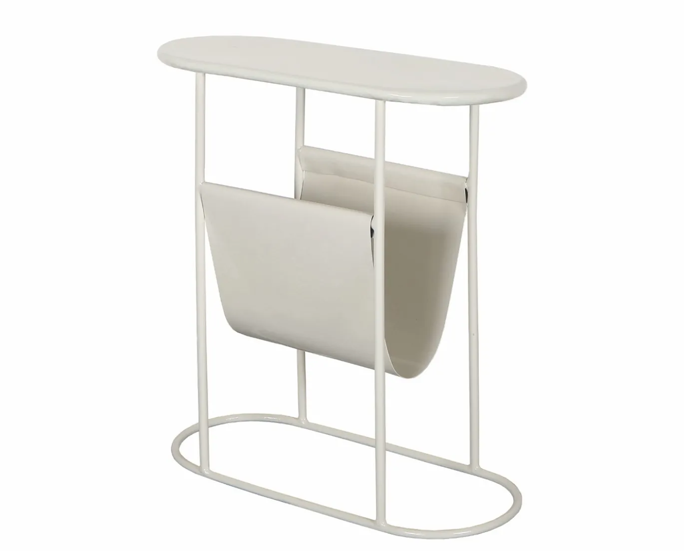 Livingfurn Bijzettafel Brix Luna Ovaal Wit