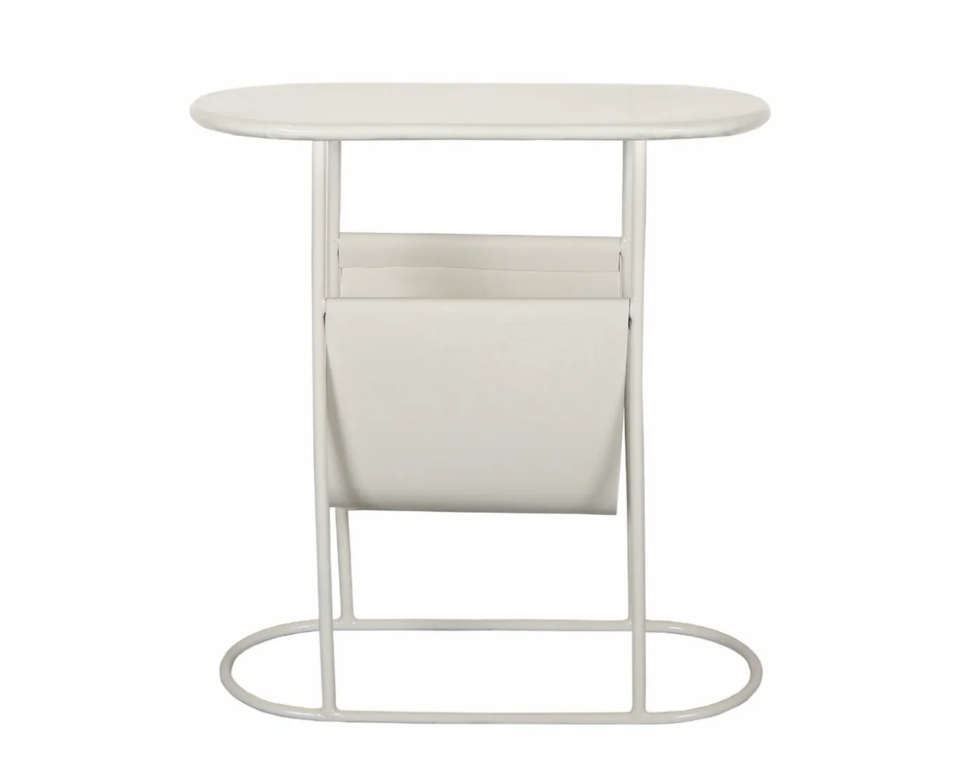 Livingfurn Bijzettafel Brix Luna Ovaal Wit