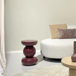 Livingfurn Bijzettafel Brix Dex Maroon