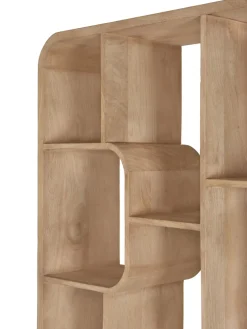Livingfurn Boekenkast Brix Logan Almond Organisch Bruin
