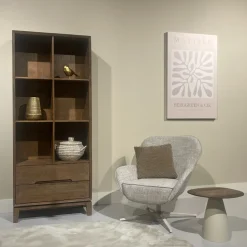 Livingfurn Boekenkast Cortez Mango 83cm