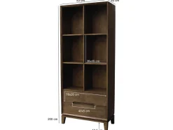 Livingfurn Boekenkast Cortez Mango 83cm
