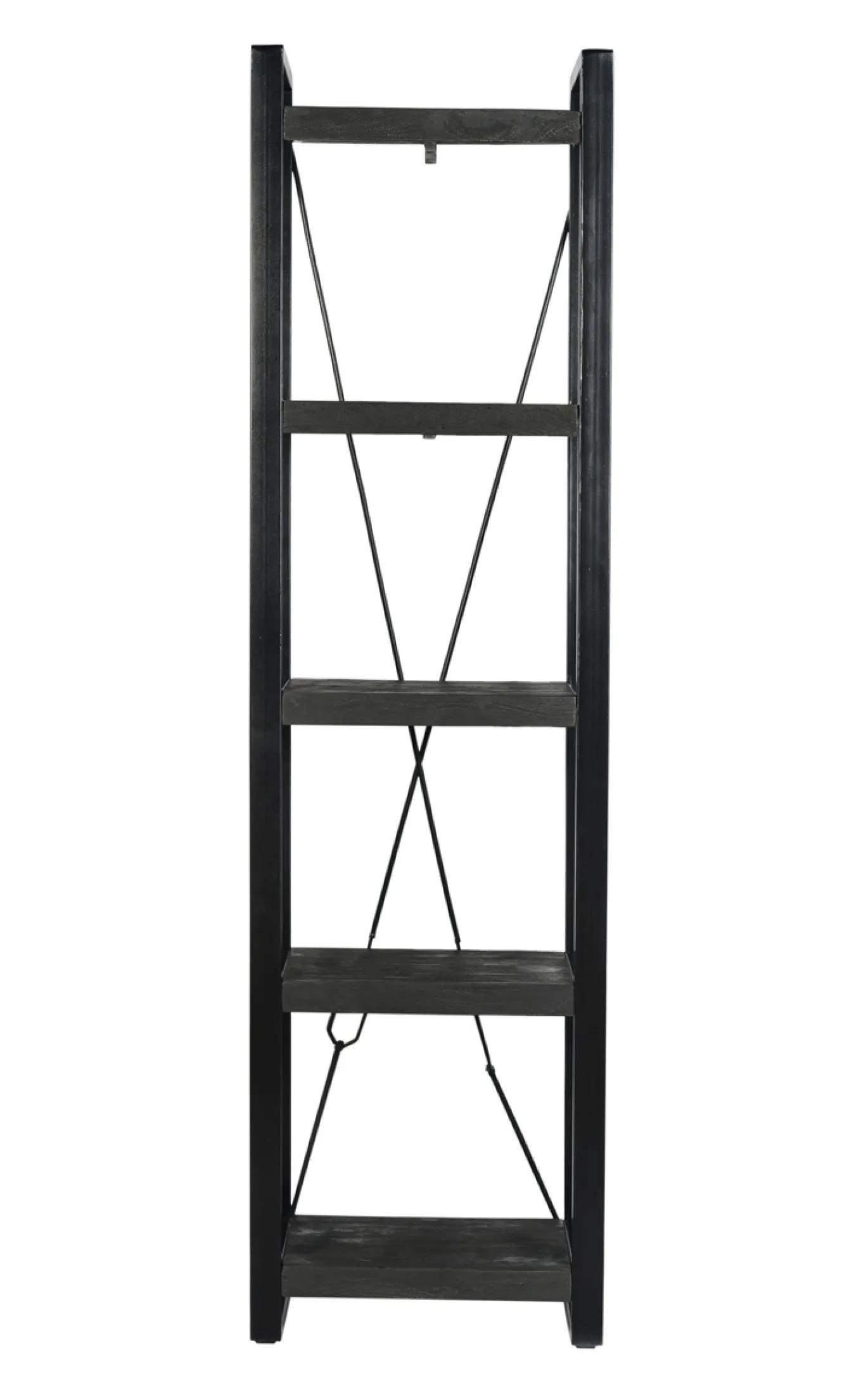 Livingfurn Boekenkast Norris Zwart 55x200cm