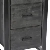 Livingfurn Boekenkast Norris Zwart 3 Laden 55x200cm
