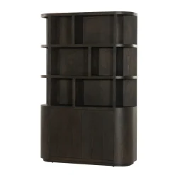 Livingfurn Boekenkast Novero Espresso Eikenfineer 145cm