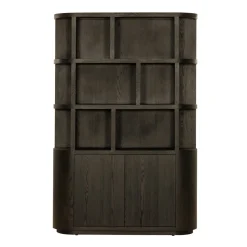 Livingfurn Boekenkast Novero Espresso Eikenfineer 145cm