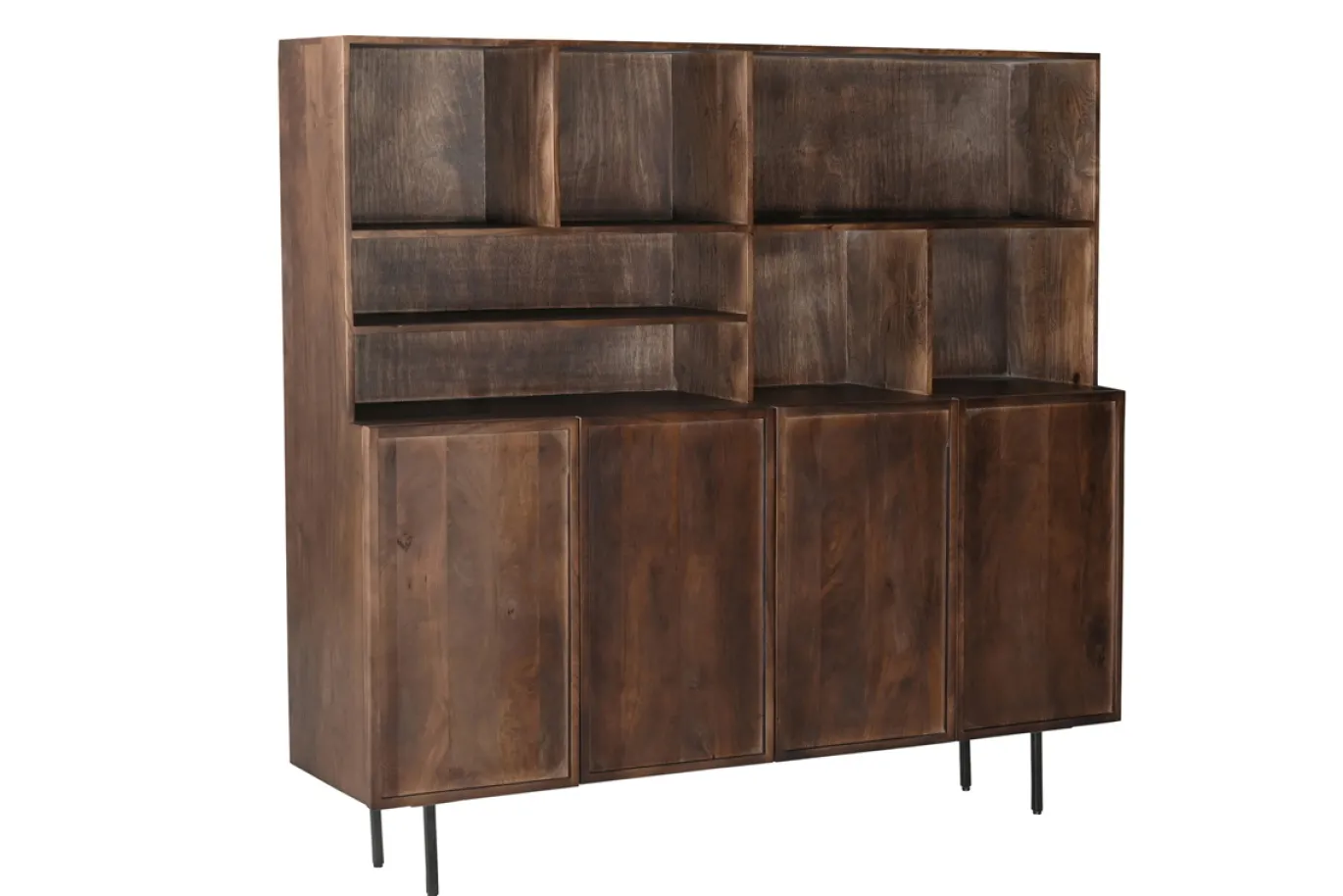 Livingfurn Buffetkast Elan Mangohout Bruin 180x172cm