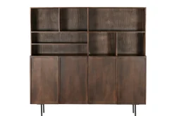 Livingfurn Buffetkast Elan Mangohout Bruin 180x172cm