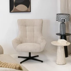 Livingfurn Draaifauteuil Naomi Toffee