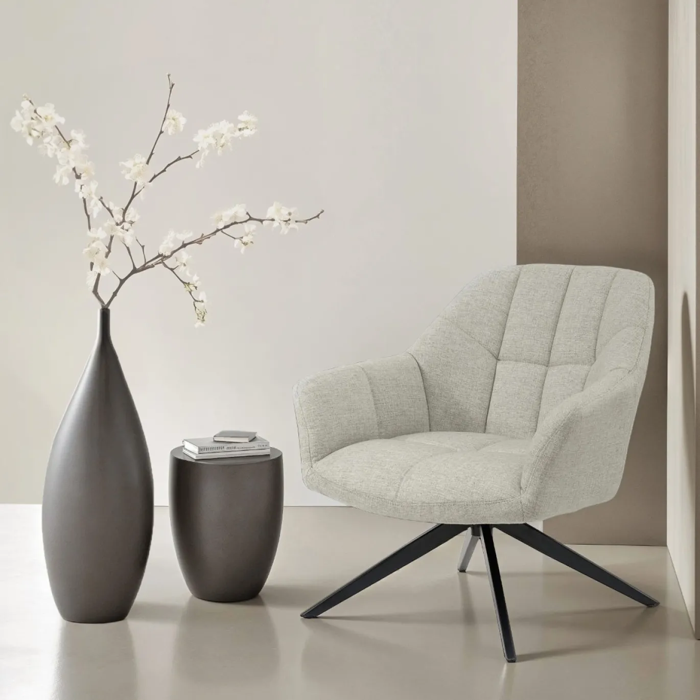 Livingfurn Draaifauteuil Tom Zand