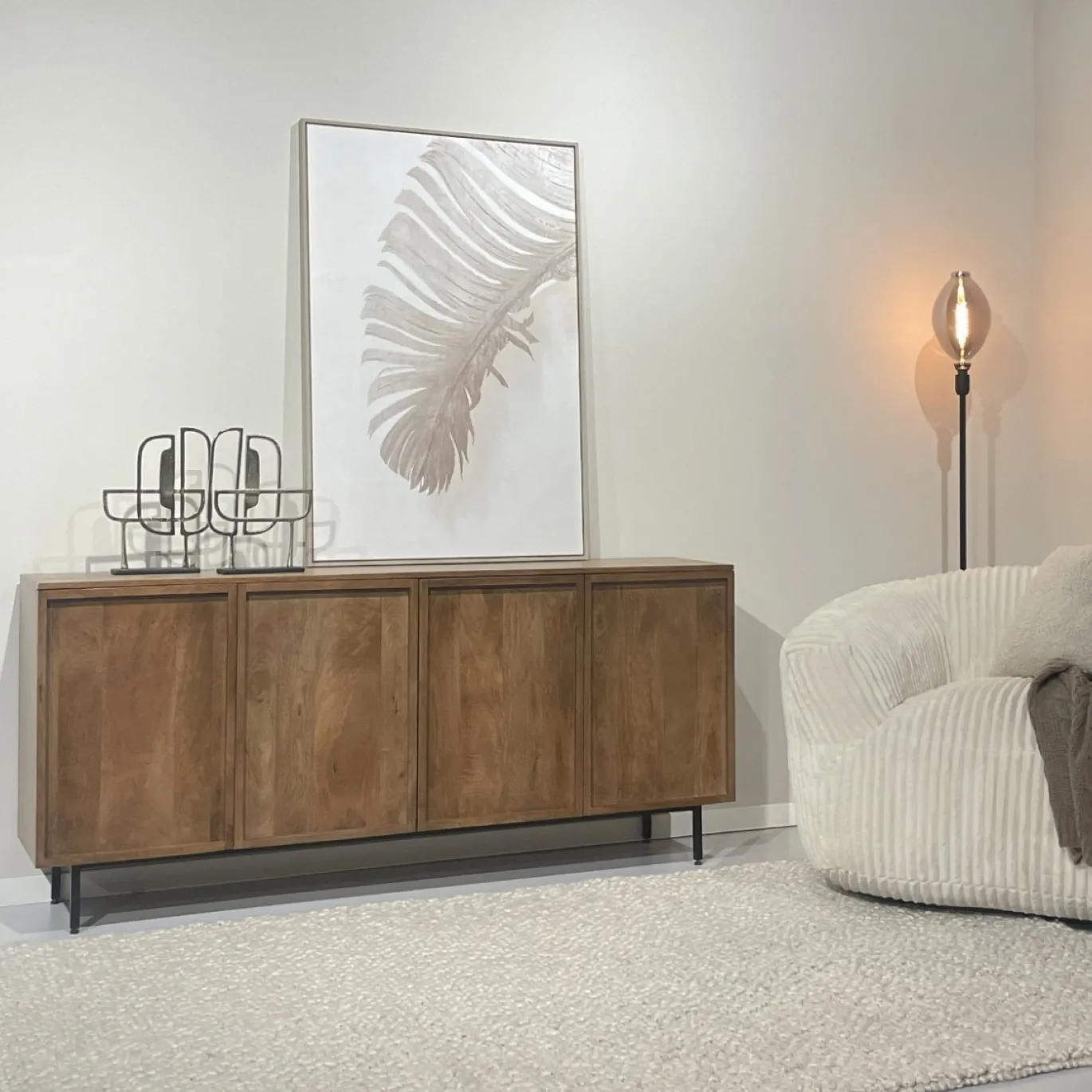 Livingfurn Dressoir Elan Naturel 180cm