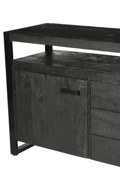 Livingfurn Dressoir Norris Zwart 180cm