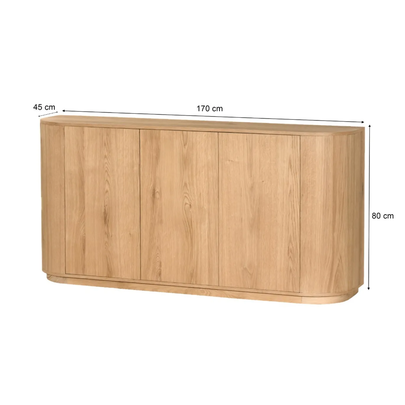 Livingfurn Dressoir Novero 170cm Naturel