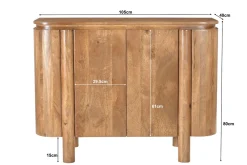 Livingfurn Dressoir Salano Mango 105cm