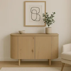 Livingfurn Dressoir Tobago Naturel Eikenfineer 115cm
