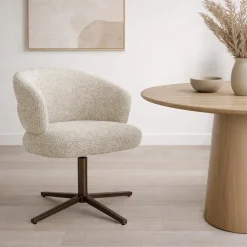 Livingfurn Eetkamerstoel Blake Beige
