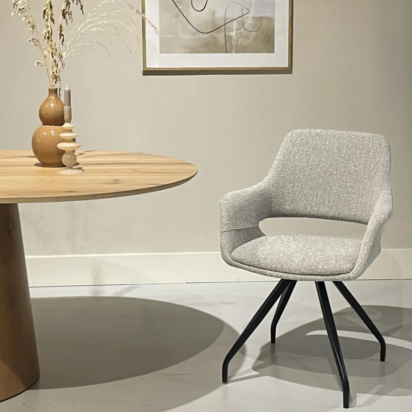 Livingfurn Eetkamerstoel Capp Lodge Beige