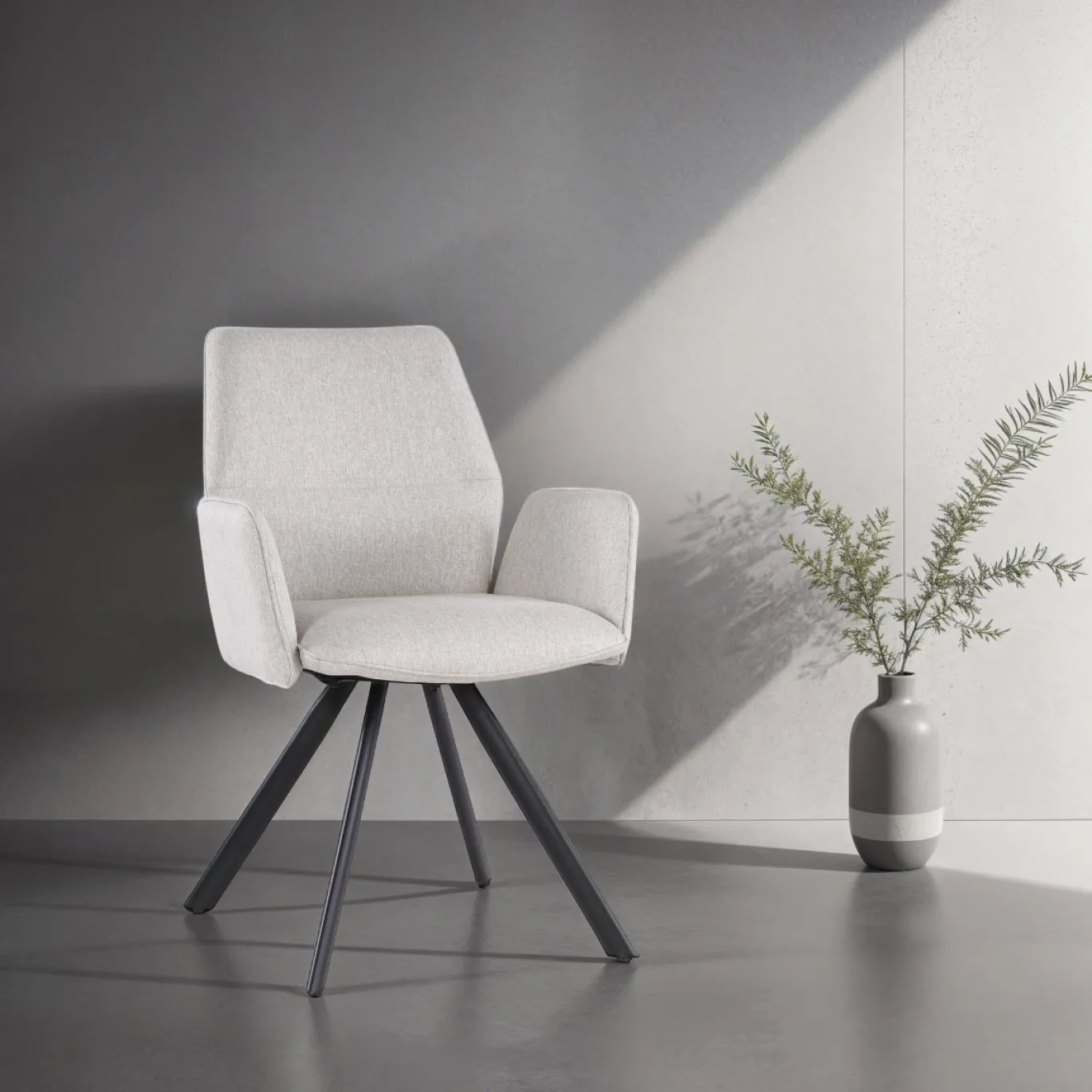 Livingfurn Eetkamerstoel Diana Beige