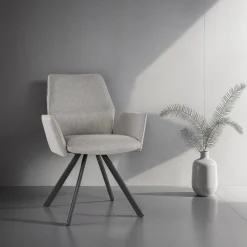 Livingfurn Eetkamerstoel Diana Taupe