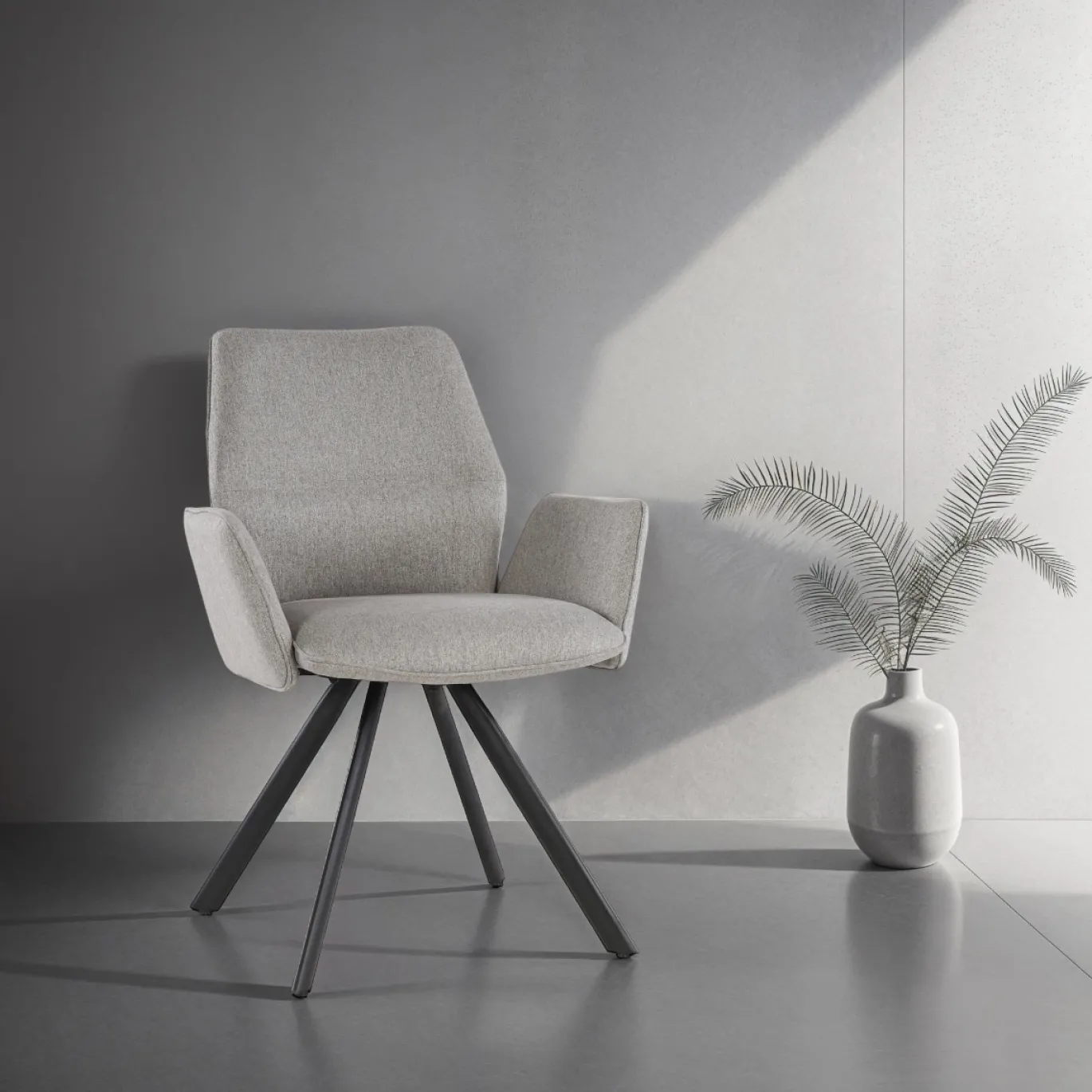 Livingfurn Eetkamerstoel Diana Taupe