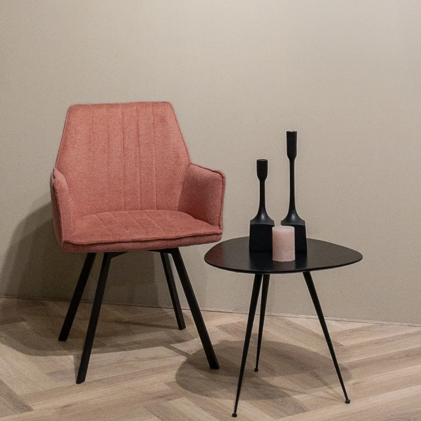 Livingfurn Eetkamerstoel Louise Blush