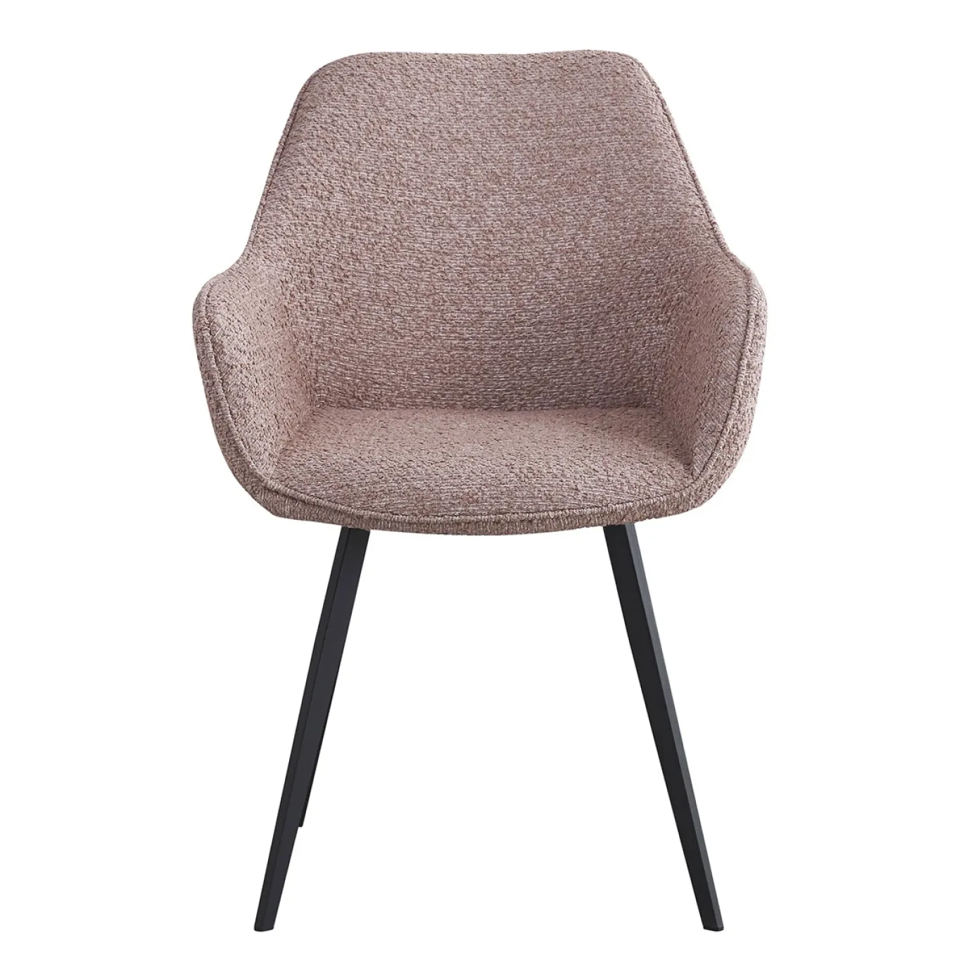 Livingfurn Eetkamerstoel Luca Boucle Vintage Pink