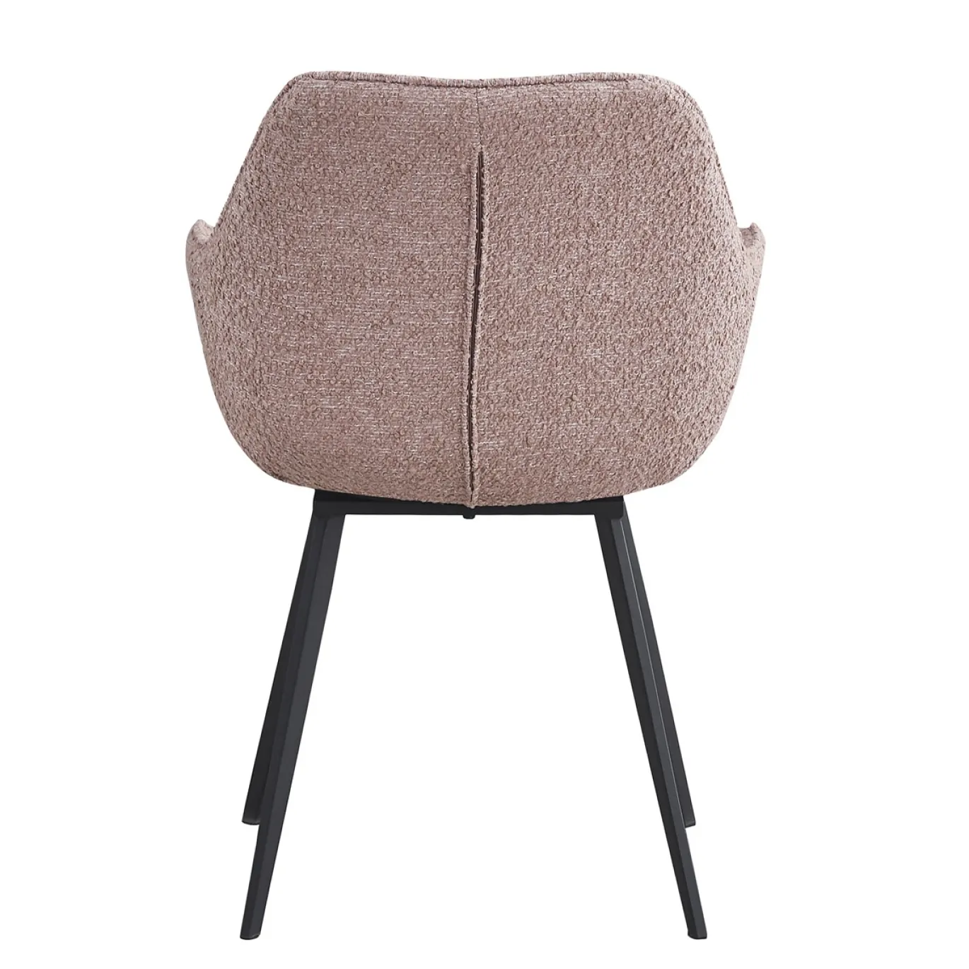 Livingfurn Eetkamerstoel Luca Boucle Vintage Pink