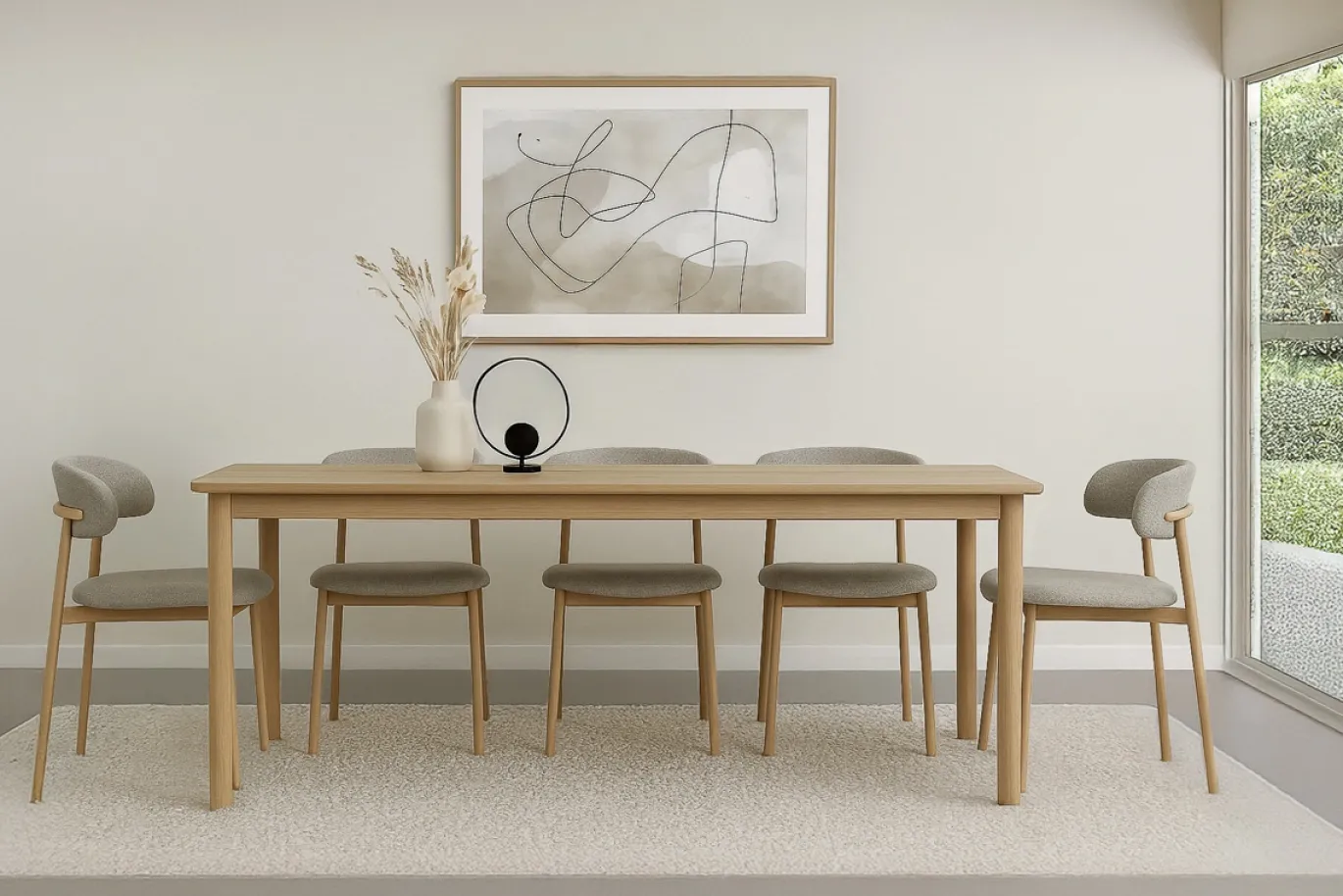 Livingfurn Eetkamerstoel Micah Hush Oak