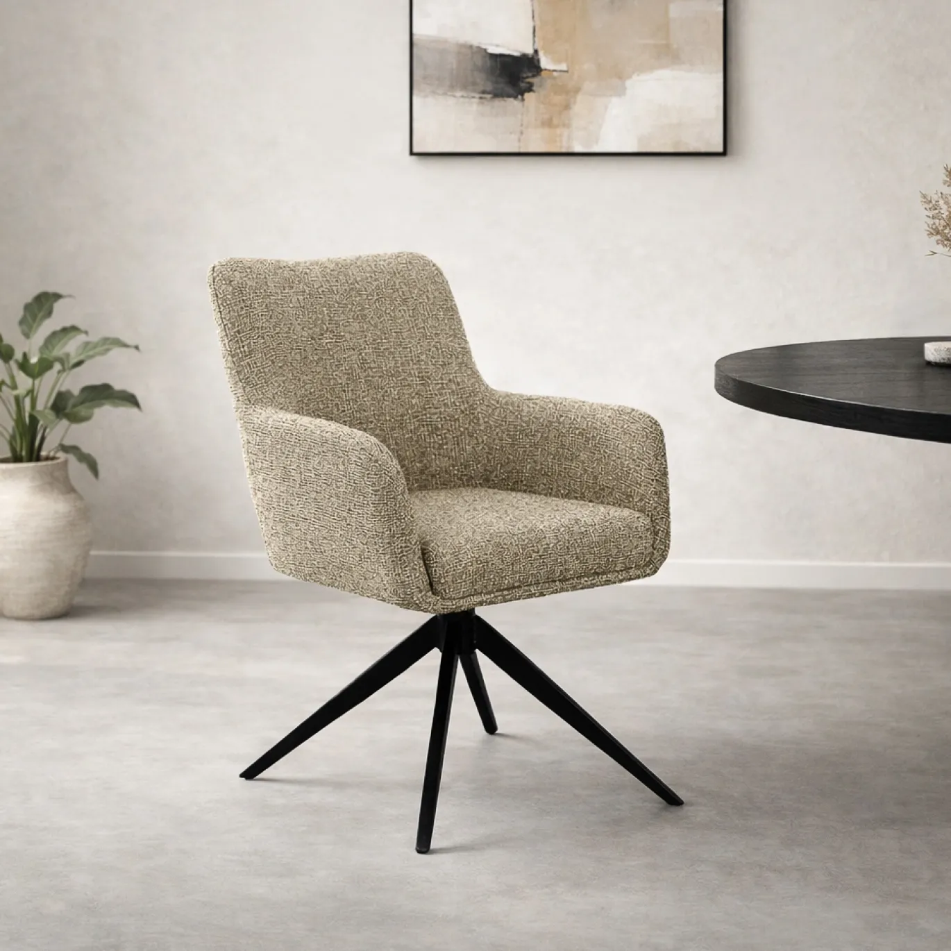 Livingfurn Eetkamerstoel Tara Beige