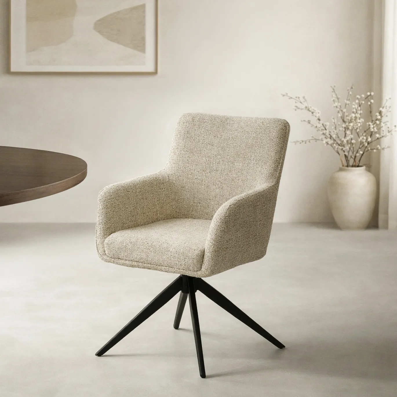 Livingfurn Eetkamerstoel Tara Sand
