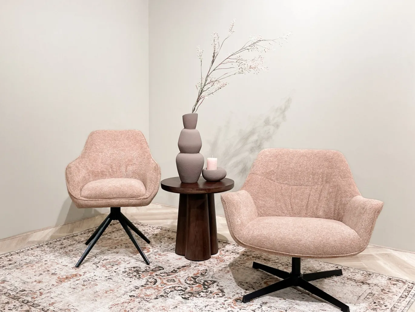 Livingfurn Eetkamerstoel Thomas Brique