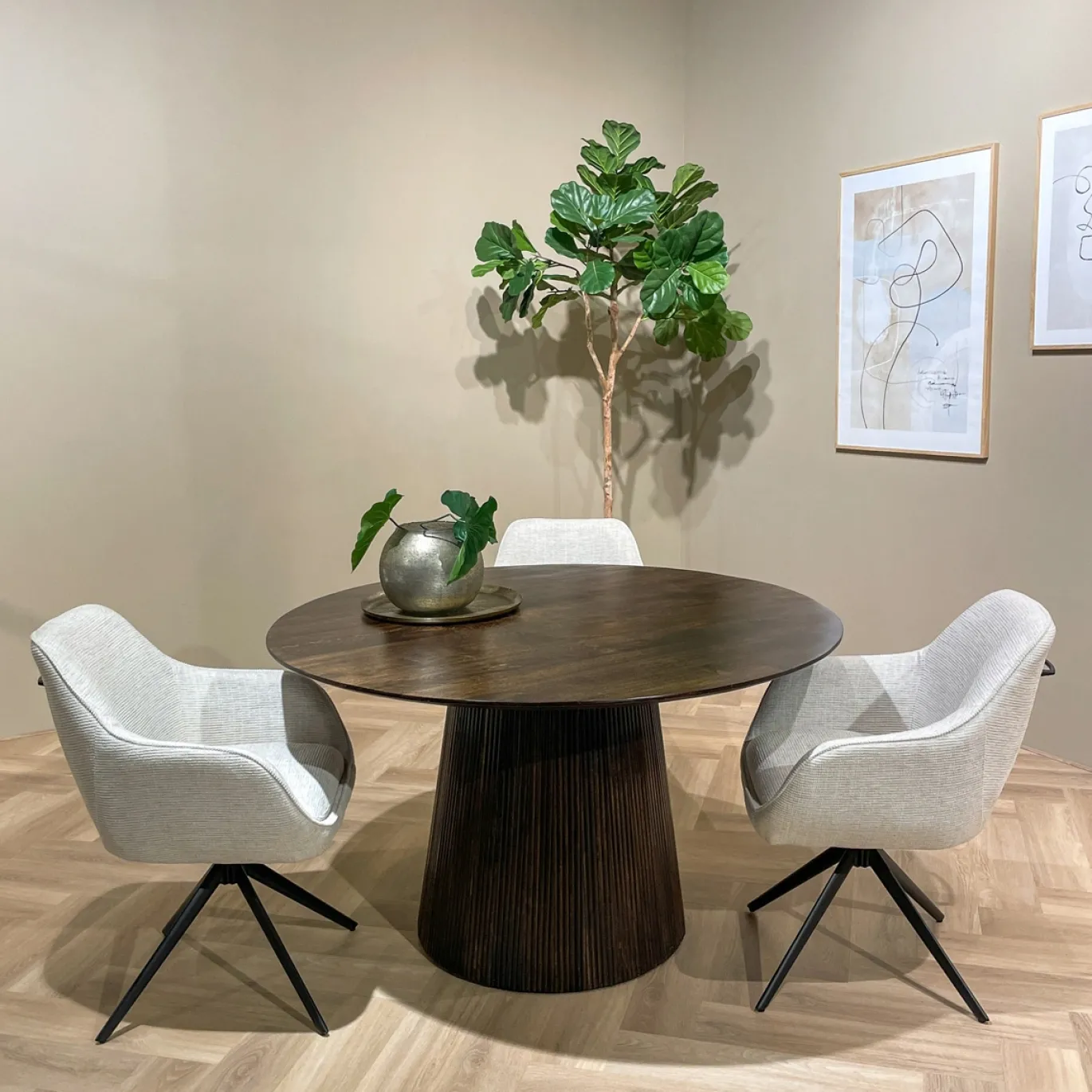 Livingfurn Eetkamerstoel Thomas Zand